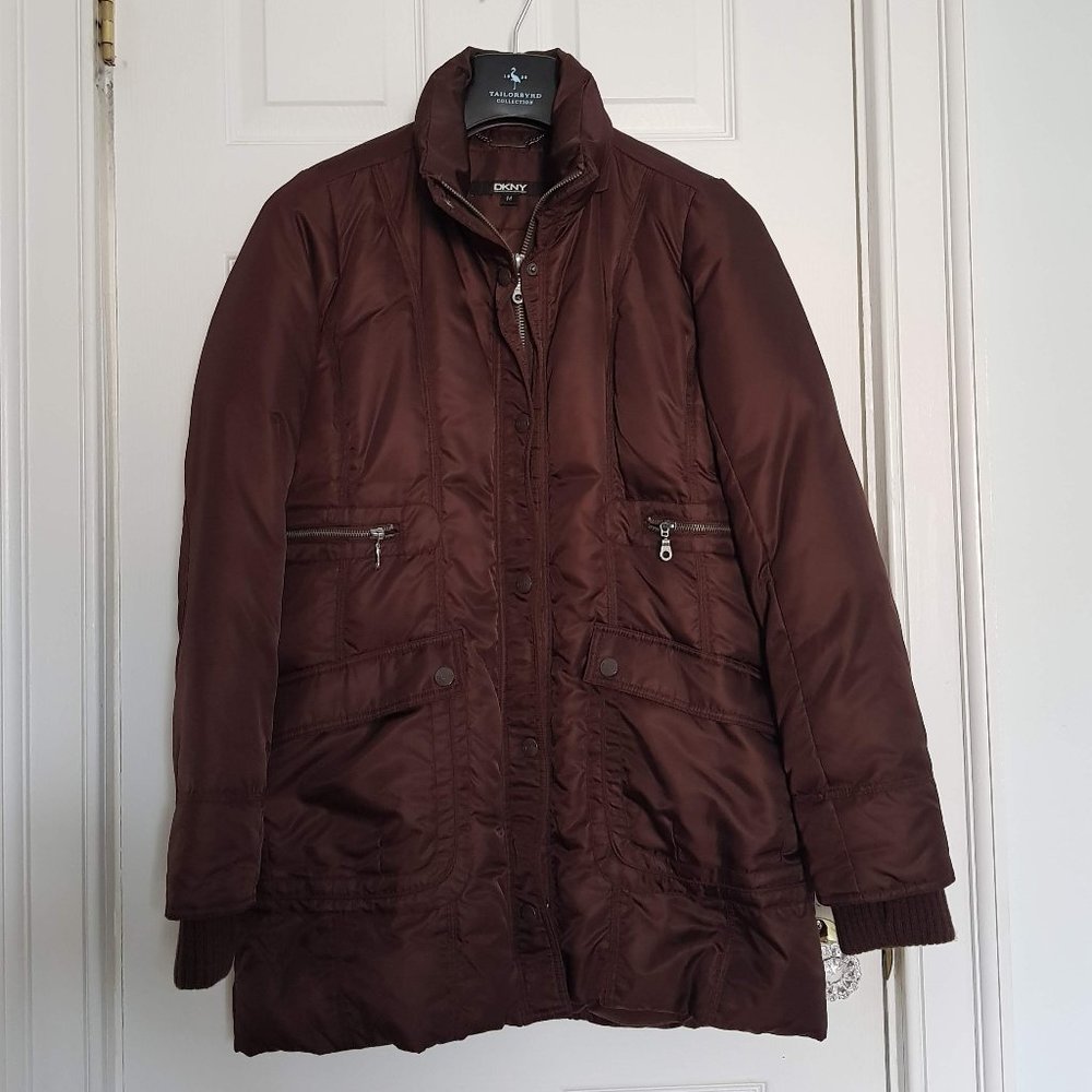 DKNY Womens M winter jacket - Plum